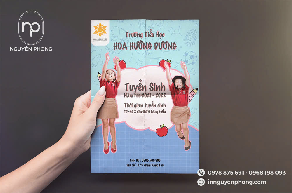 Thiết kế tờ rơi quảng cáo trường học